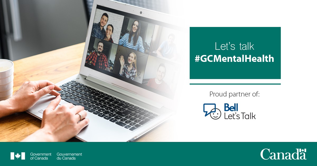 Grain_Canada's tweet photo. Physical distancing doesn’t mean losing our social connections. On #BellLetsTalk Day, reach out to a friend or family member virtually to stay connected and see how they’re doing. #MentalHealth resources are available: https://t.co/QXavYstYBw #GCMentalHealth #CdnAg #COVID19 https://t.co/9w4FgFjaAy