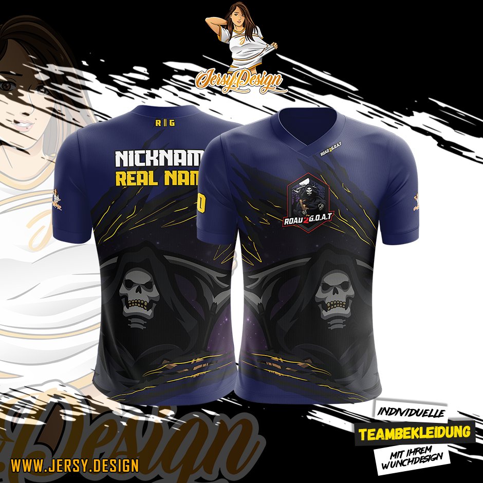 Es gibt eine neue Edition des ROAD 2 G.O.A.T´s Jerseys! 💙
Schaut im Shop vorbei unter ➡️ jersy.design/shop.php?shopI…

#gaming #eSports #gamer #merch #Jersey