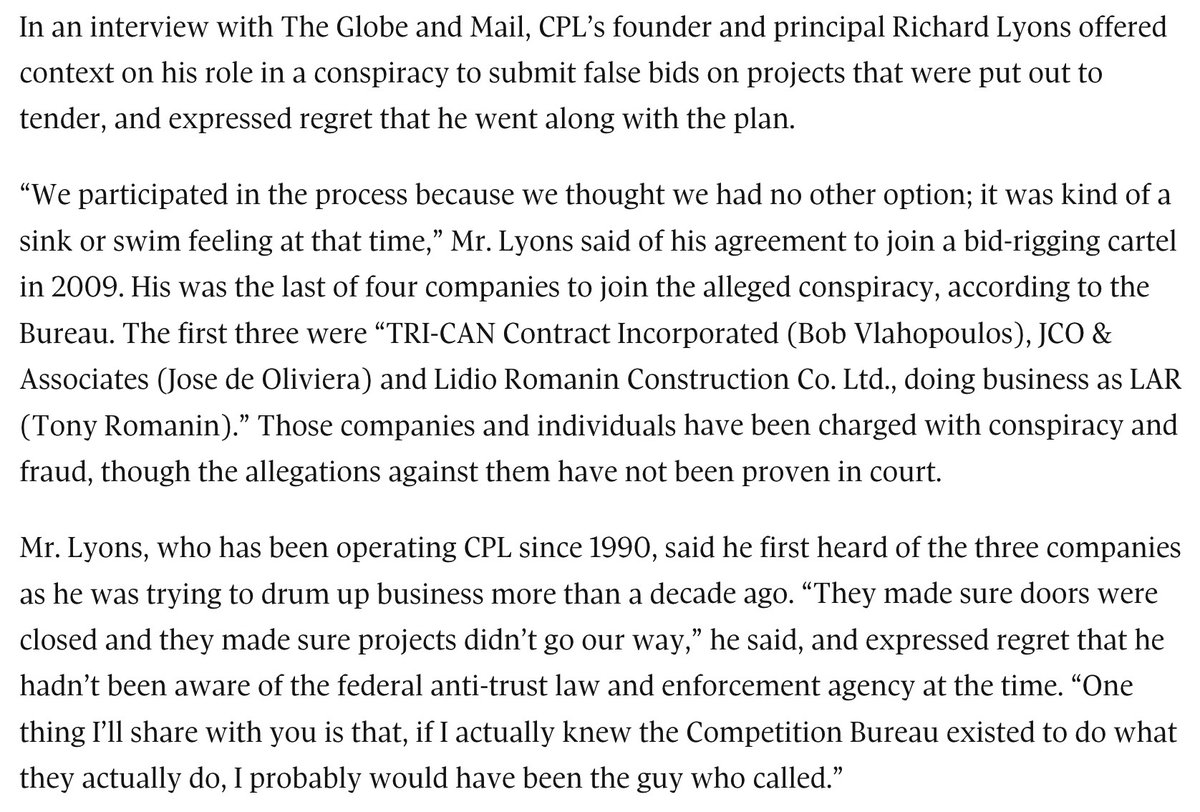 eagleaudit's tweet photo. 2/5 - The Globe reporter, @shanedingman interviewed the owner of CPL Interiors, Richard Lyons, and obtained on-record detailed description of his involvement in the alleged #condofraud scheme. Astonishing revelations and intrepid reporting in the public interest by @globeandmail https://t.co/YrRn50n2Lv