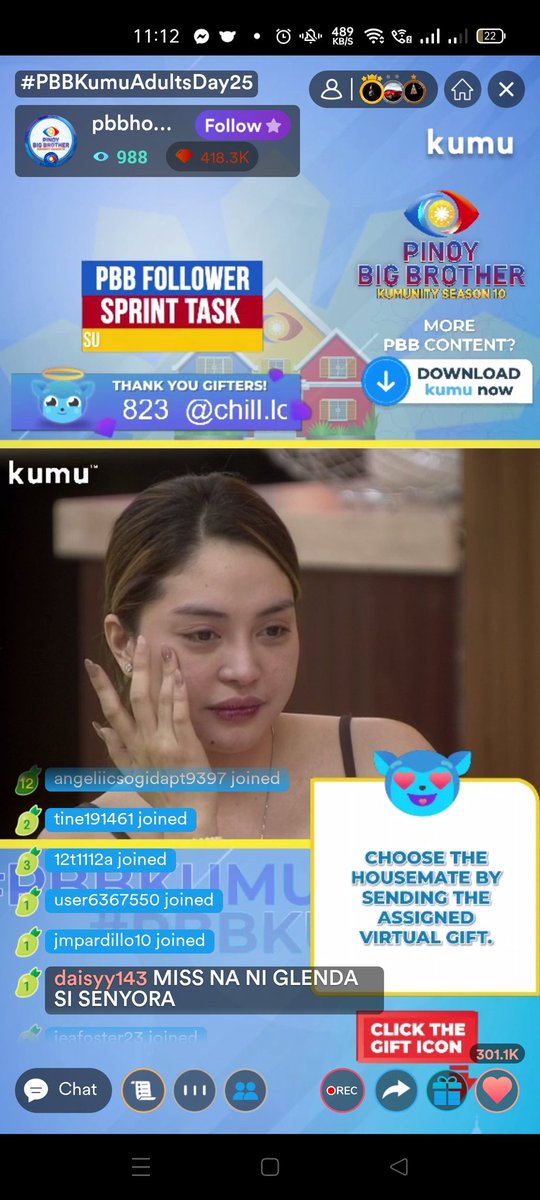 jelailuna11's tweet photo. Emotional ang Mamidam @IamMissGlenda_ feeling nya nagfail sya.. Don't be sad na po... 
#FindMissGlendaSaBahayNiKuya 
#MissGlendaSaPBB https://t.co/RILq2lNEns