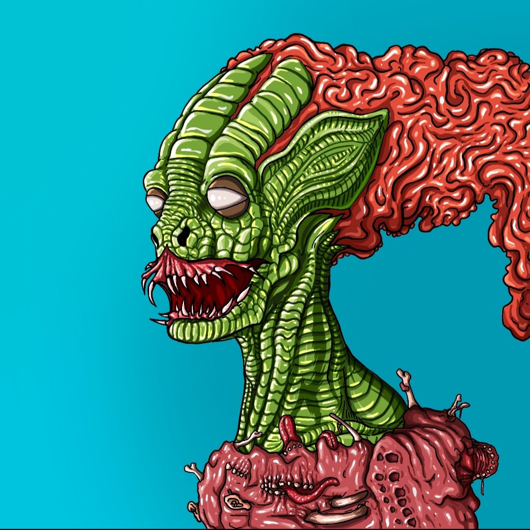 👽I guess we found the <a href="/SOLBigBrain/">S◎L Big Brain</a> 's Alien on Deep Space👀

💥The journey towards P2E Game and Token continues.🚀

#NFTs #SolanaNFTs