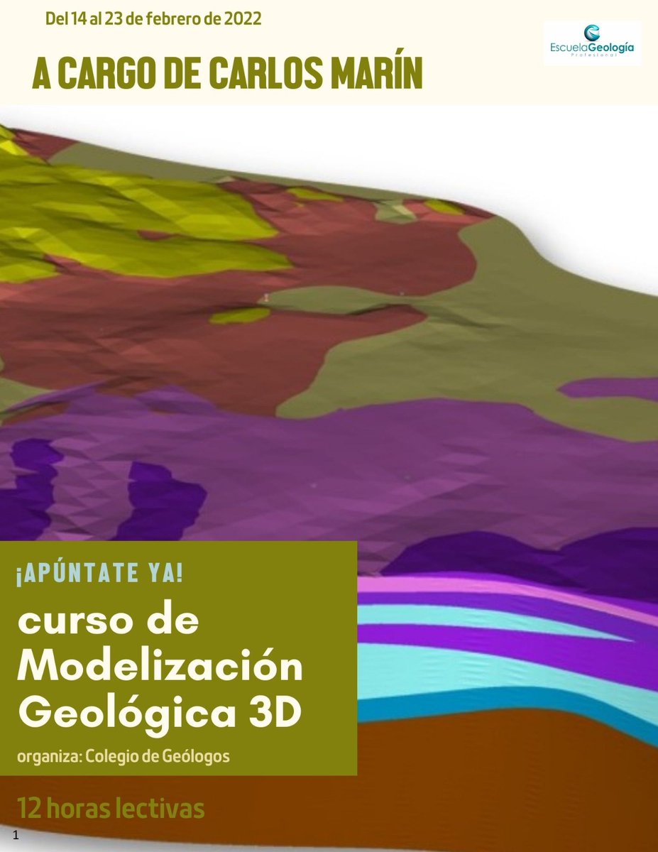 cgeologos's tweet photo. Si quieres formar parte de la nueva generación de geocientíficos debes familiarizarte con las nuevas herramientas que usa la industria. Así que, ¡apúntate al #curso de #Geomodeller y no te quedes atrás! #formación #empleo #3D #curso +INFO 👉 https://t.co/Xj9VyM2IUr https://t.co/XL2Vr8bMpE