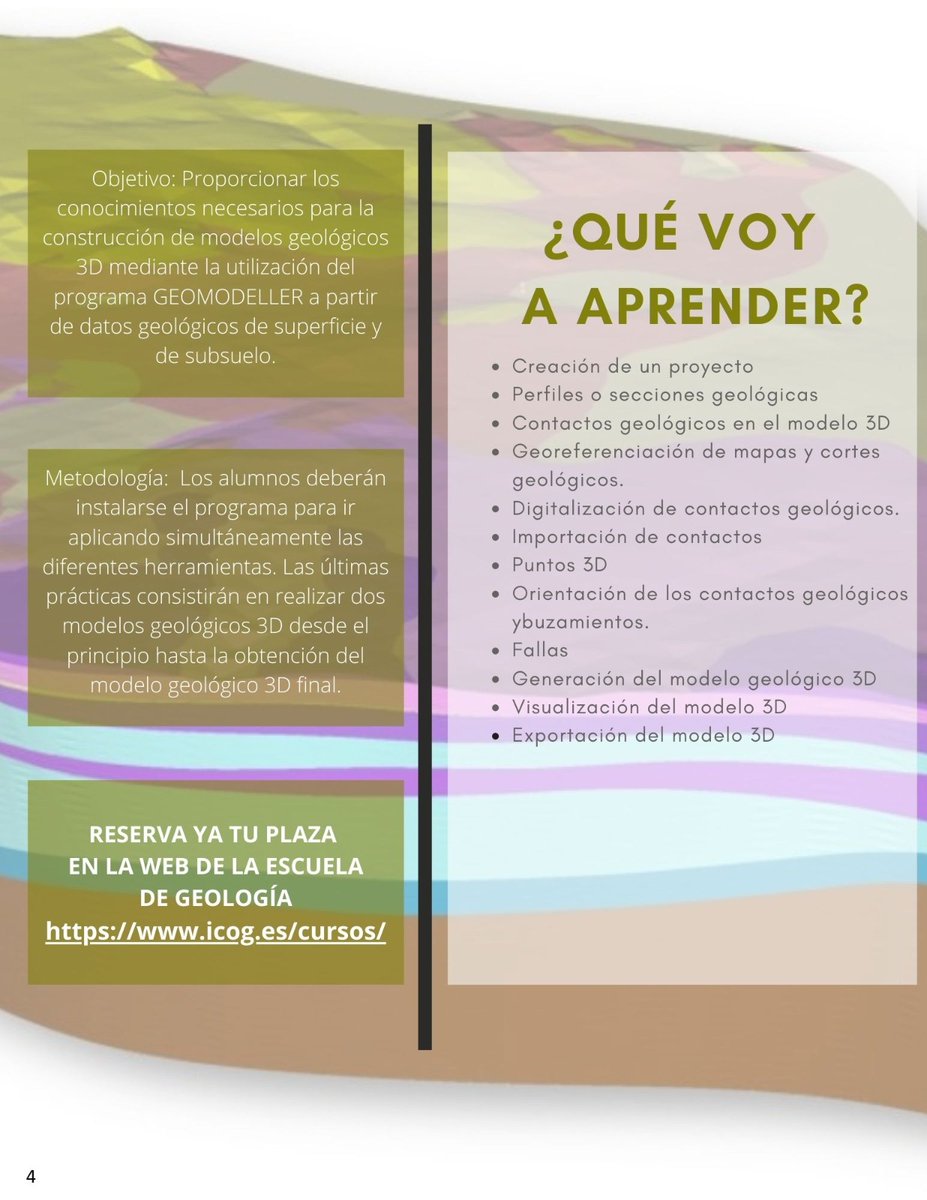 cgeologos's tweet photo. Si quieres formar parte de la nueva generación de geocientíficos debes familiarizarte con las nuevas herramientas que usa la industria. Así que, ¡apúntate al #curso de #Geomodeller y no te quedes atrás! #formación #empleo #3D #curso +INFO 👉 https://t.co/Xj9VyM2IUr https://t.co/XL2Vr8bMpE
