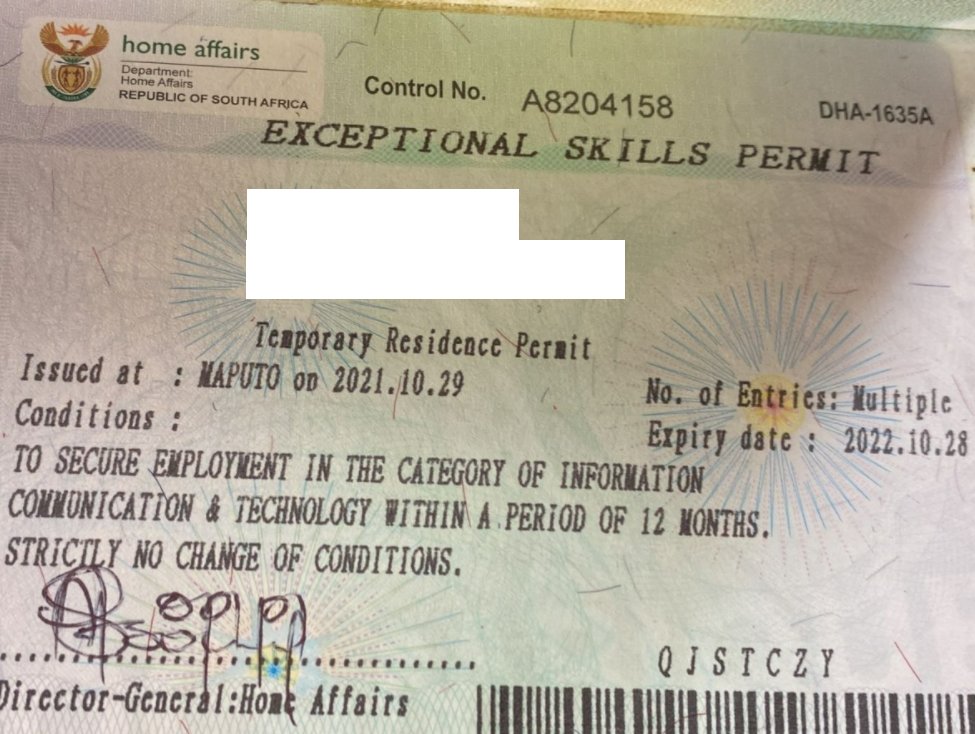 DHA_DecisionsMP's tweet photo. #DHA please explain how you approve a critical skills visa to come find work in SA and prohibit the change of conditions? #paymorefees
@SADHomeAffairs
@PresidencyZA
@the_dti
@PConHomeAffairs
@DIRCO_ZA
@VFSGlobal https://t.co/CXDk4MuKrj