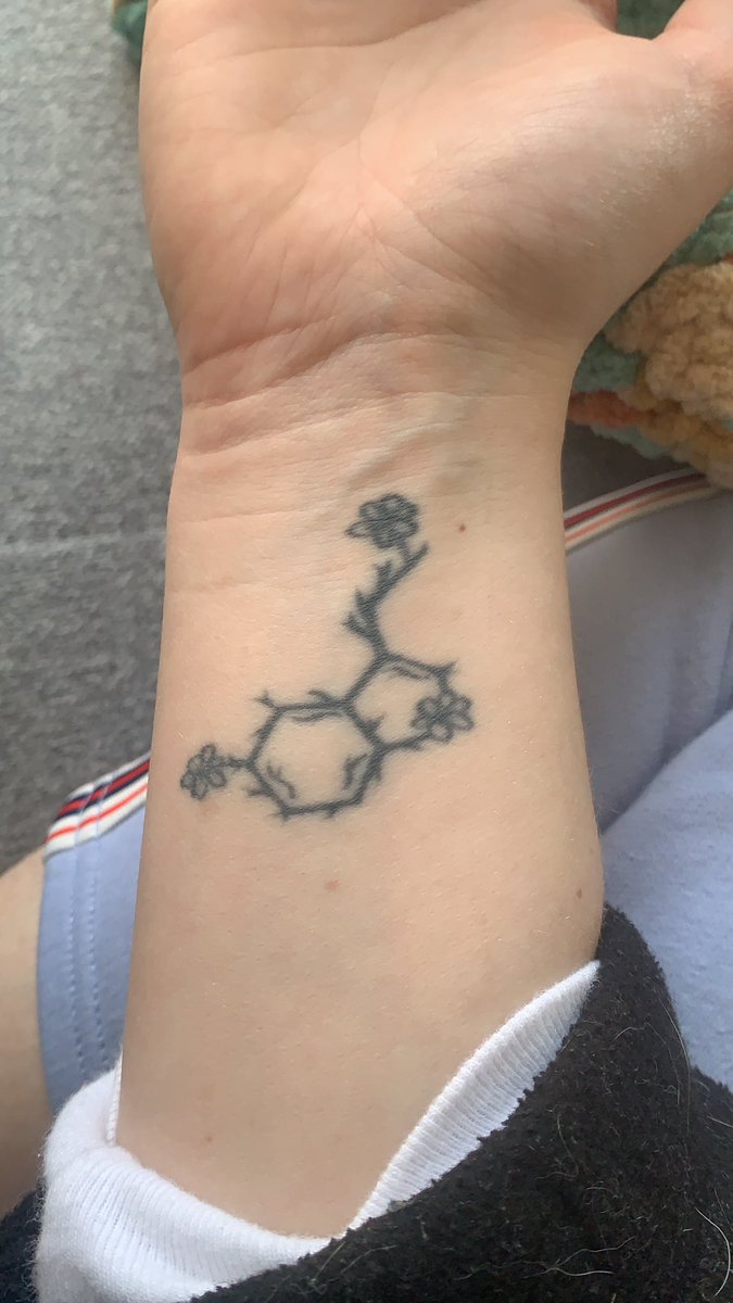 Serotonin Molecule Tattoo - Etsy, image size:675x1200