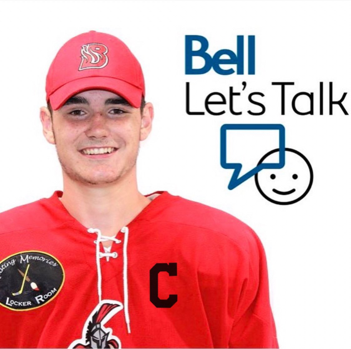 #BellLetsTalk 
Our Captain <a href="/tysonlina_/">Tyson Lina</a>