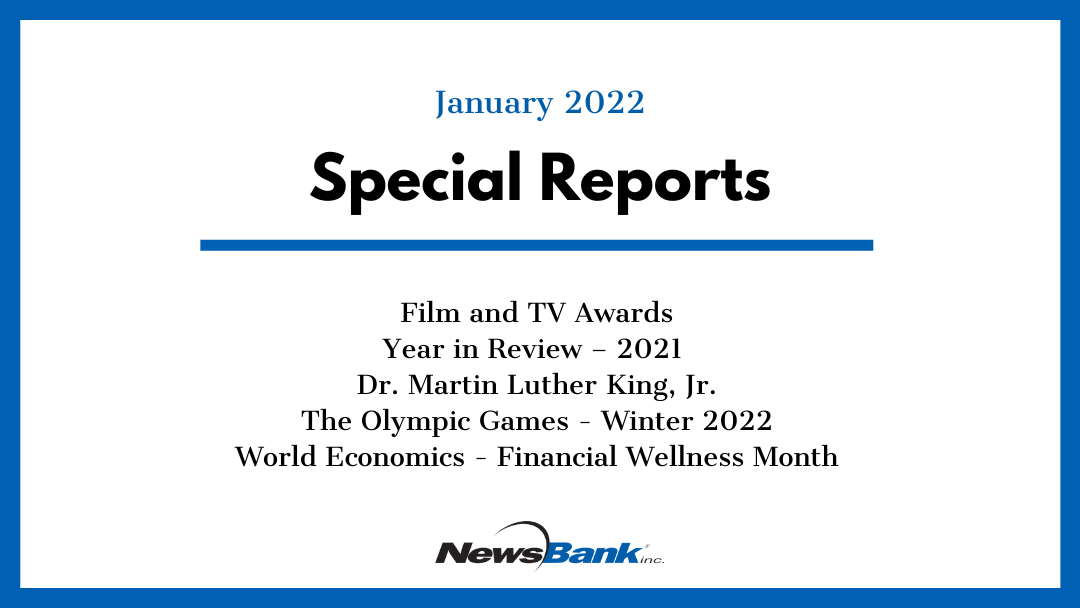 Clinton_Pub_Lib's tweet photo. NewsBank is featuring 5 Special Reports this month. Log in to our @NewsBank resource for more info, watch this short video https://t.co/Xnma8iZ362 or ask our librarians for help: https://t.co/JHYMvmrRA0
 #NewsBank #January https://t.co/9SEF0L3hwr