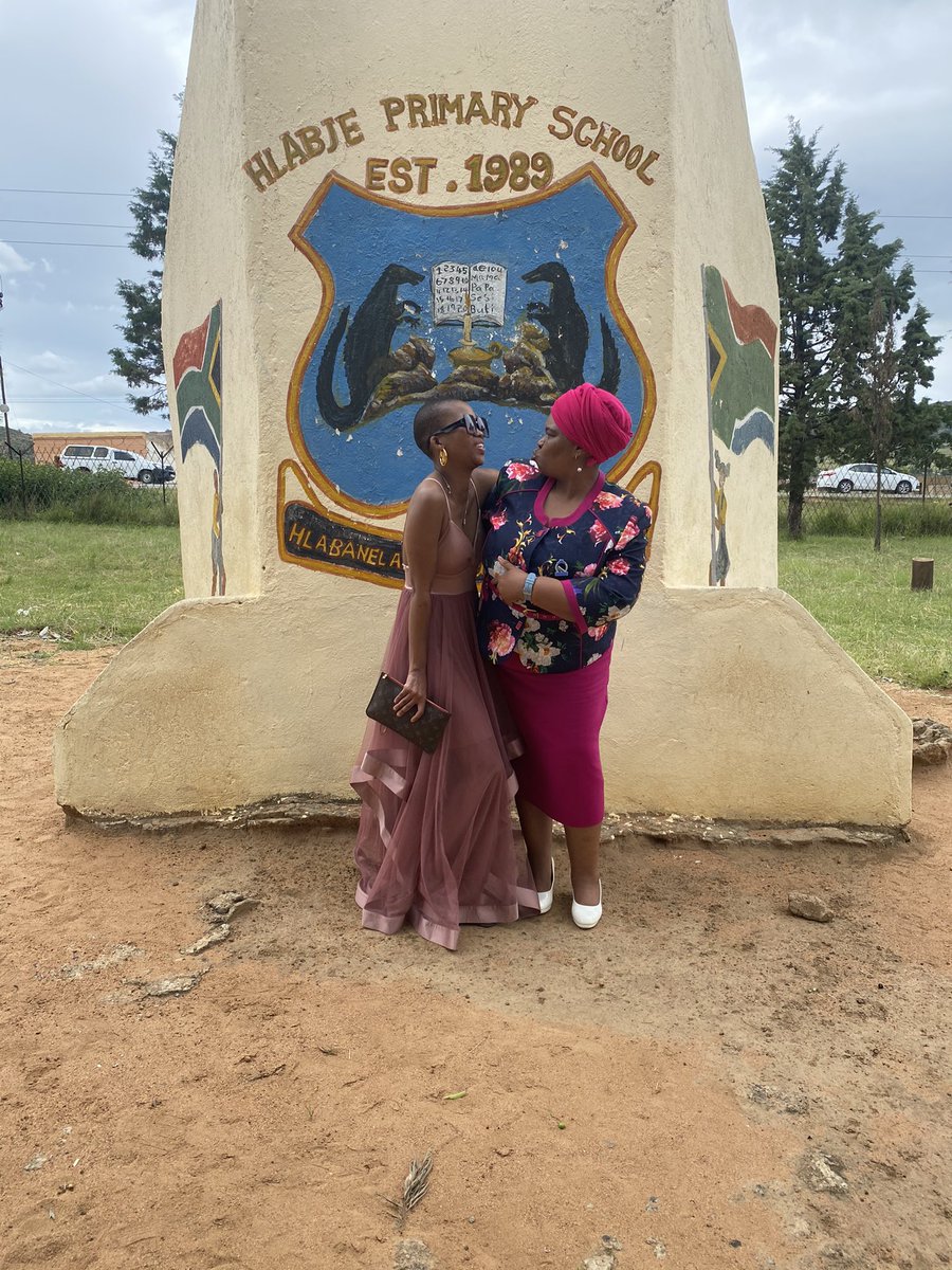 PortableZozo's tweet photo. With the current principal of Hlabje primary school giving back is a must thanks to my teacher 👩‍🏫 who made me senomadi and my mom i am blessed because of them believing in me https://t.co/fK9aWPeL0x