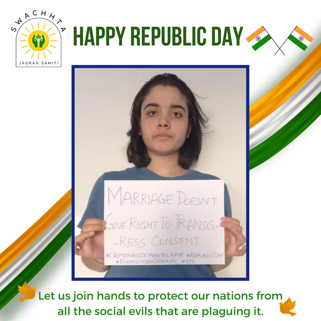 SwchhtaS's tweet photo. Republic Day is the celebration of the spirit of the Constitution and of democracy. It is our duty to stand with our people and in doing so stand with our nation.
Jai hind 🇮🇳
#republicday #democracy #equality #pride #constitutionofindia
#betterIndia #liberty #swachhtjagransamiti https://t.co/vP9K6sNL5b