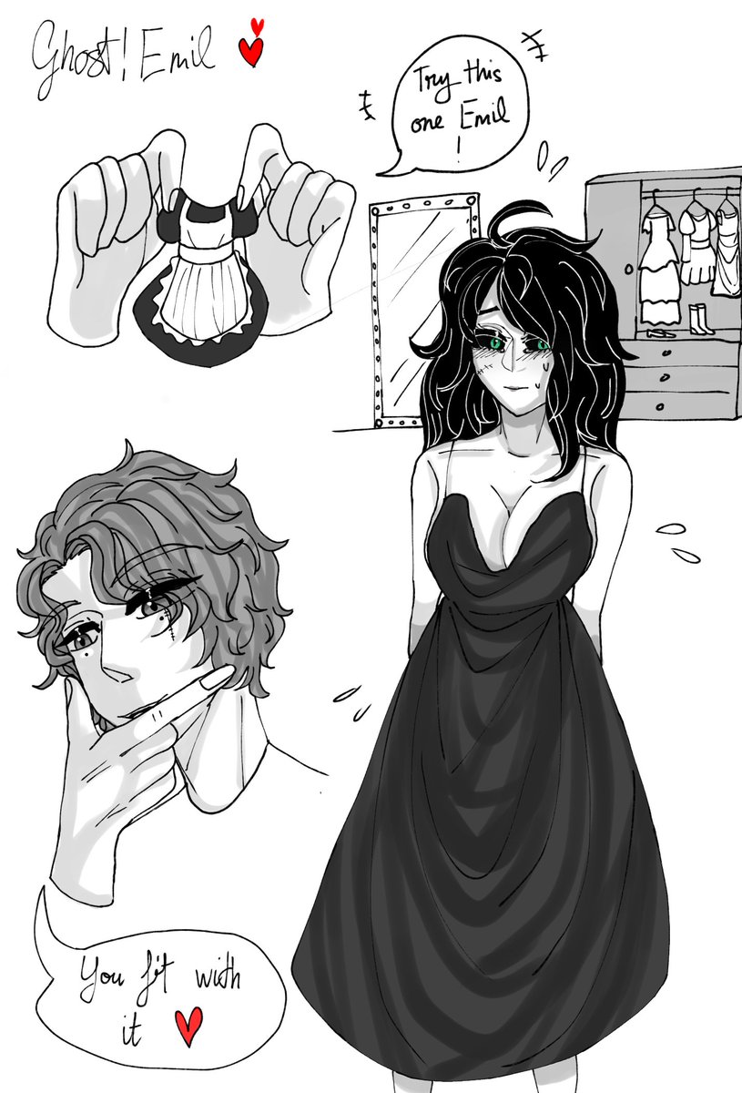 MediusamourLCB5's tweet photo. Ckqdckqr i just saw something great about a man and a female ghost! I was thinking if it gonna fit with AdaEmil genderbend or not and i drew this and rkgkkkk
#AdaEmil #EdaEmile #エダミル #心患 #genderbend https://t.co/rumRJxqzkj