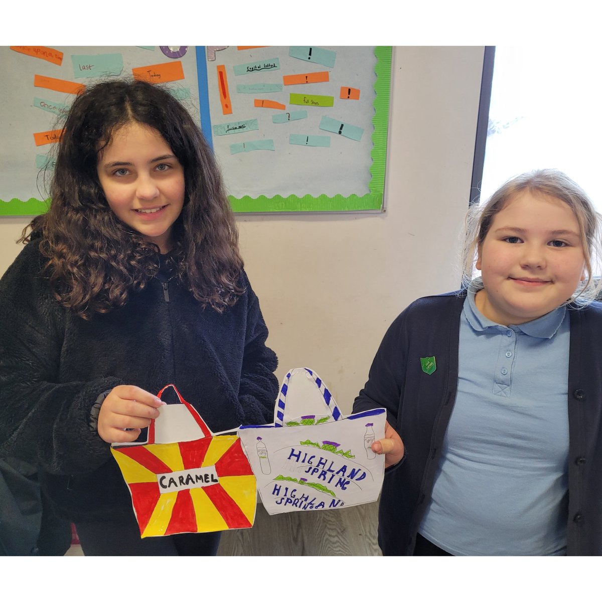 Just some of P6's fantastic designs which were inspired by @gilliankyle. They chose a Scottish product to base their designs on and created a concept for either a bag, mug or apron. Some very eye-catching creations! @stfrancisps