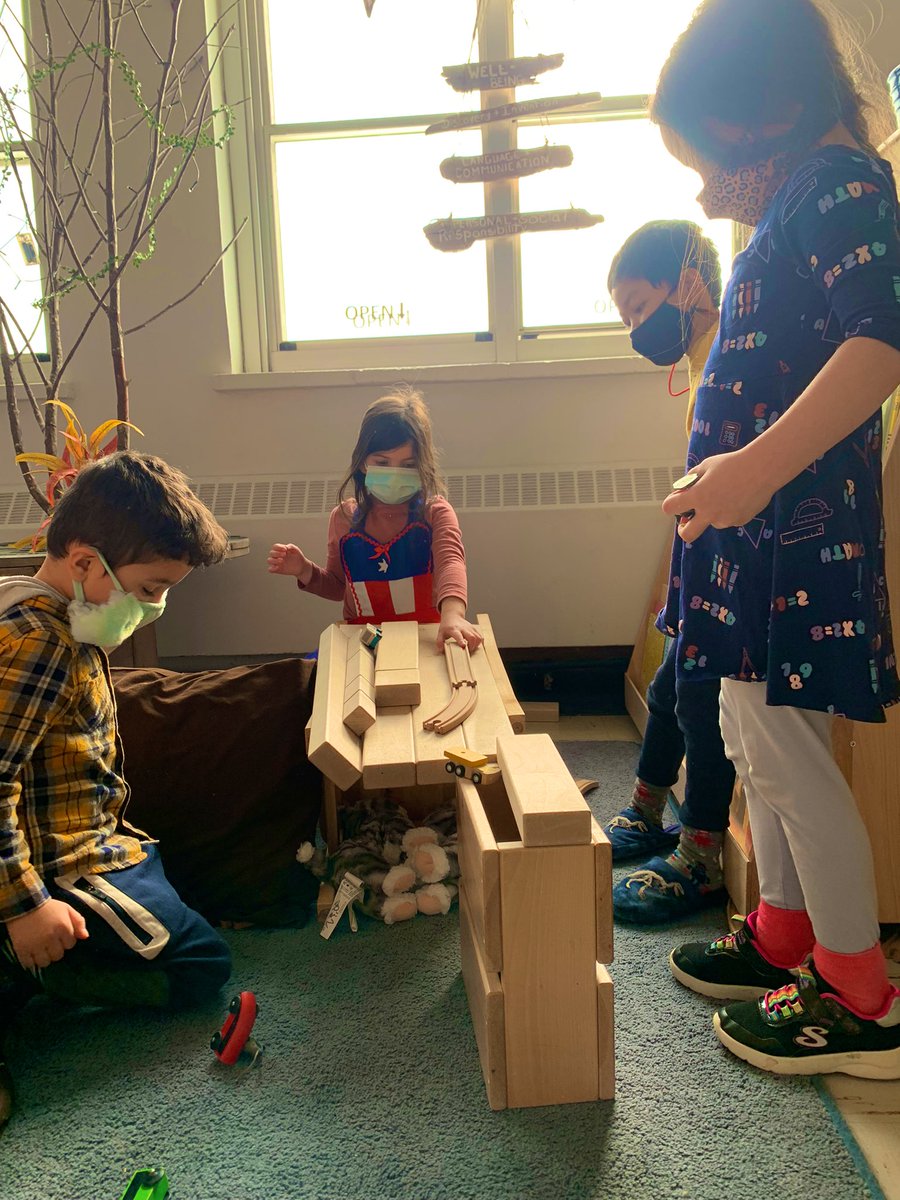 PreBurton's tweet photo. Engineers and architects in the making! These #nspreprimary students are working together to create an elaborate cat house #letthembuild https://t.co/Ojo39RMarT