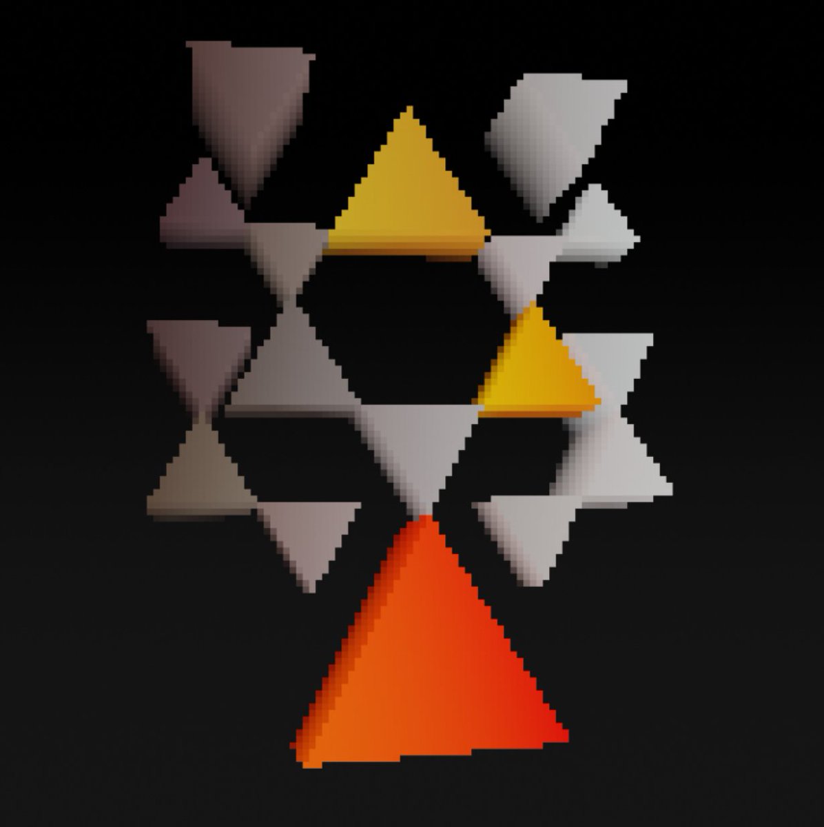 ikeisdumb's tweet image. It took 12 Solidity contracts🗒️, 5 months of development📆, *countless* graphics algorithms0⃣1⃣, and 2 stubborn devs🧑‍💻to create *Shackled*: our fully on-chain, general purpose 3D rendering engine ⛓️🎨

Time to cook up some gloriously retro renders! 🎥#generativeart #onchainart