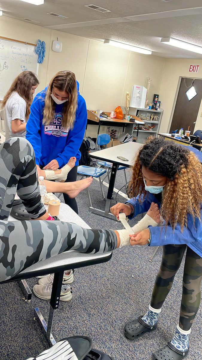Learning great things today in sports med 2! <a href="/TheOfficialCvHS/">Cleveland High NC</a> #clevelandproud