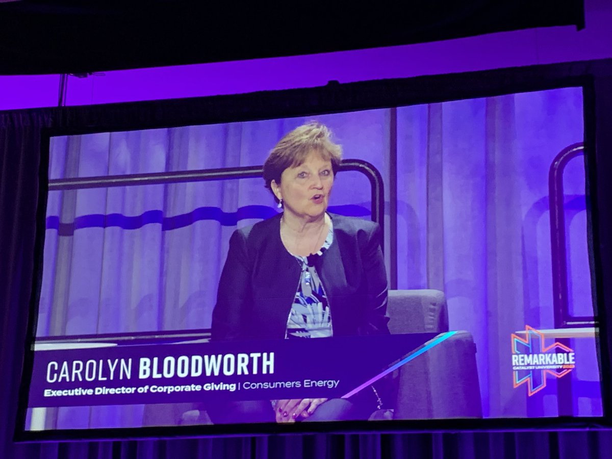 “We need to leave our agendas at the door and come together do what’s best for our communities”<a href="/BloodworthCare/">Carolyn Bloodworth</a> on the stage at #catalystu2022
