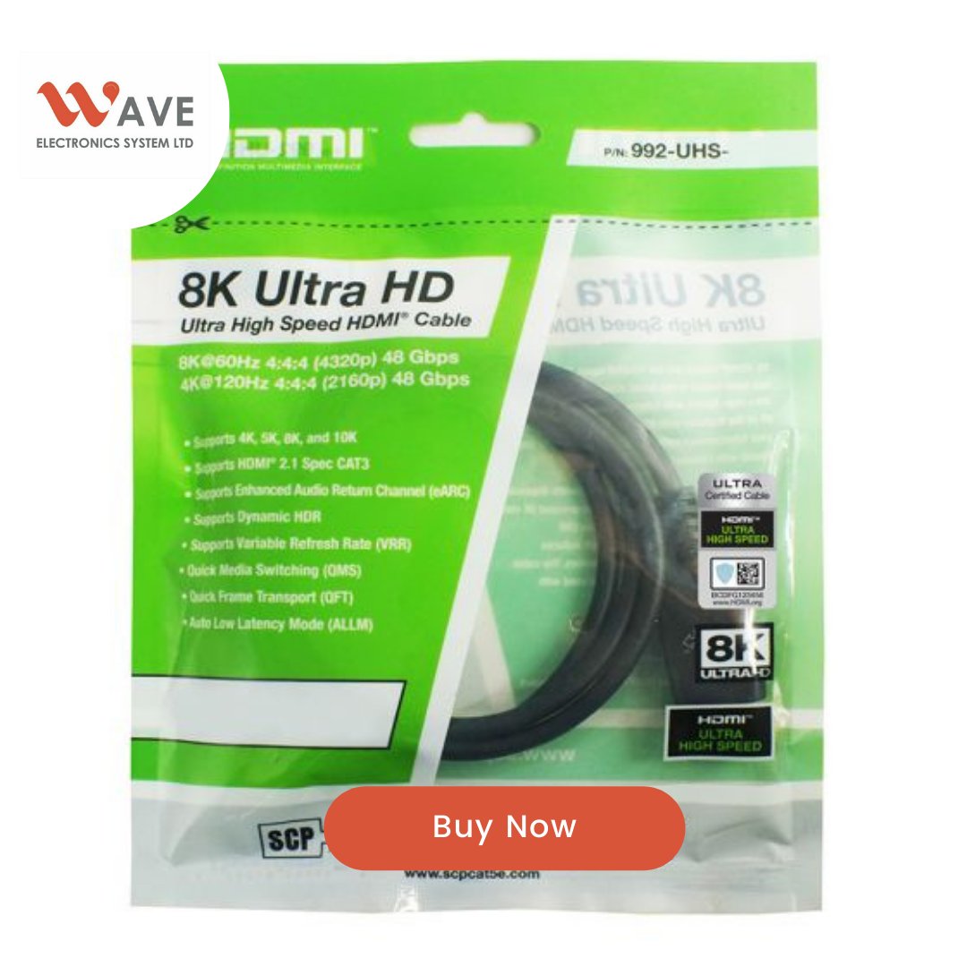 WaveElectronic's tweet photo. (AVAILABLE IN OUR STORE - SCP 8K UHS)
--
The SCP 8K UHS cable ensures high-bandwidth dependent features are delivered including uncompressed 8K video with HDR.
__
To place an order, know current prices and get it delivered to you anywhere in Nigeria, call us today on 09022222283. https://t.co/OOvtq8dHrH