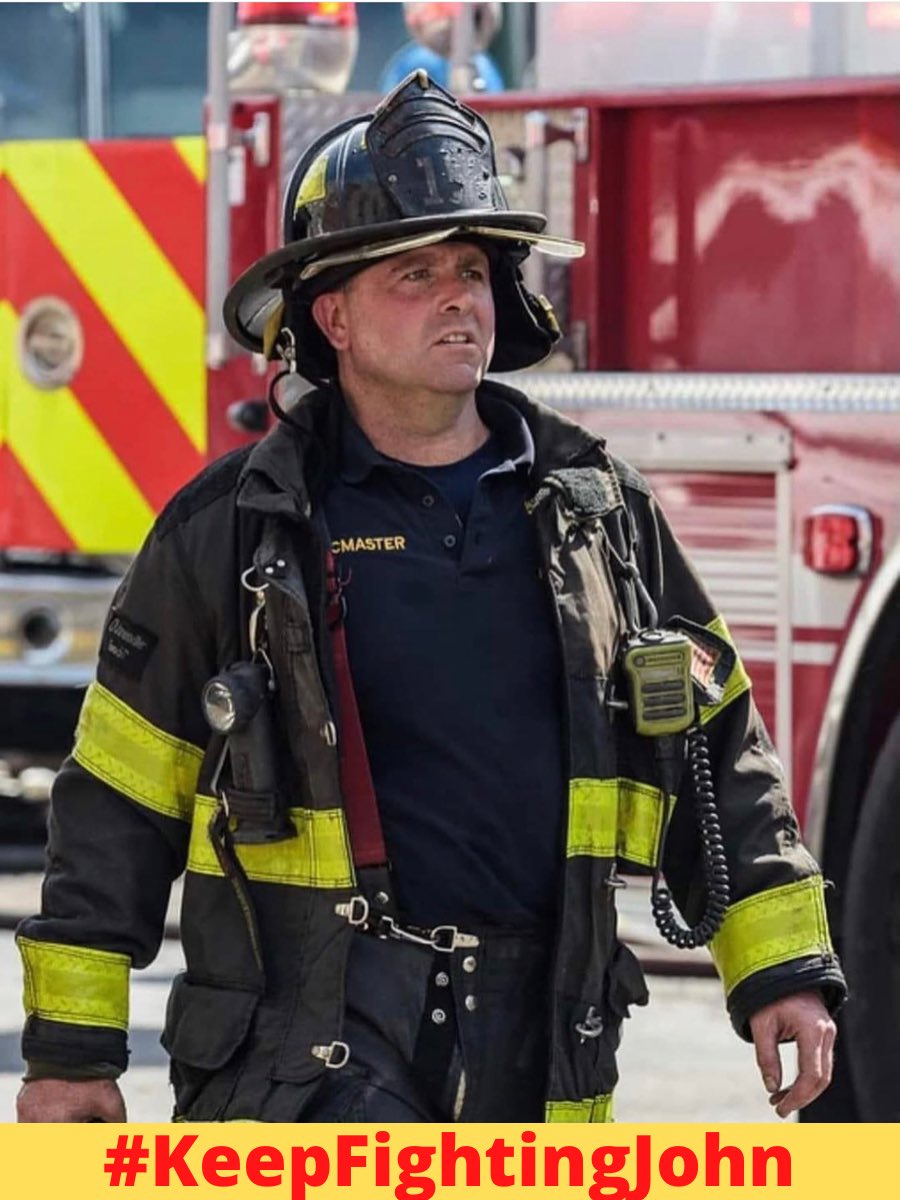 An update on FF McMaster.
He’s awake &amp; talking. He is still receiving care for his injuries, but appears to be on a good path. Our peer support team is by his side. He continues down his road to recovery. He &amp; his family extend their sincere thanks to everyone. #KeepFightingJohn