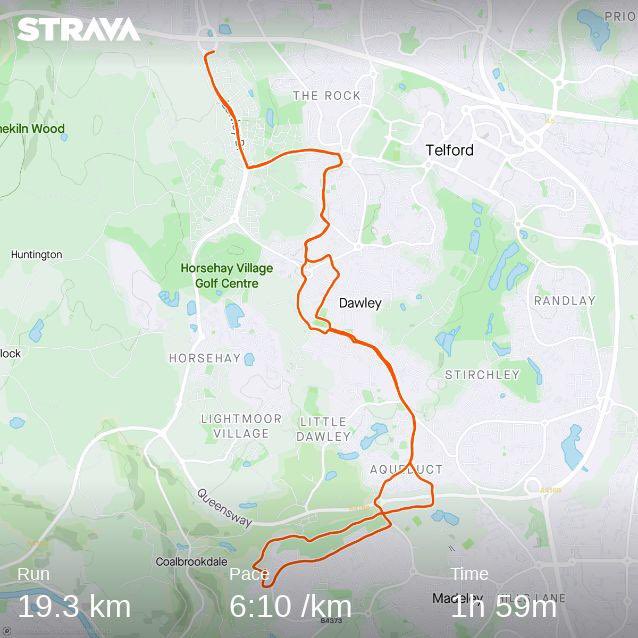Check out my run on Strava. Another few miles for these old legs. All fir a great cause. Gona keep on working. Hard work gets results. 
strava.app.link/e3m5TVgs8mb