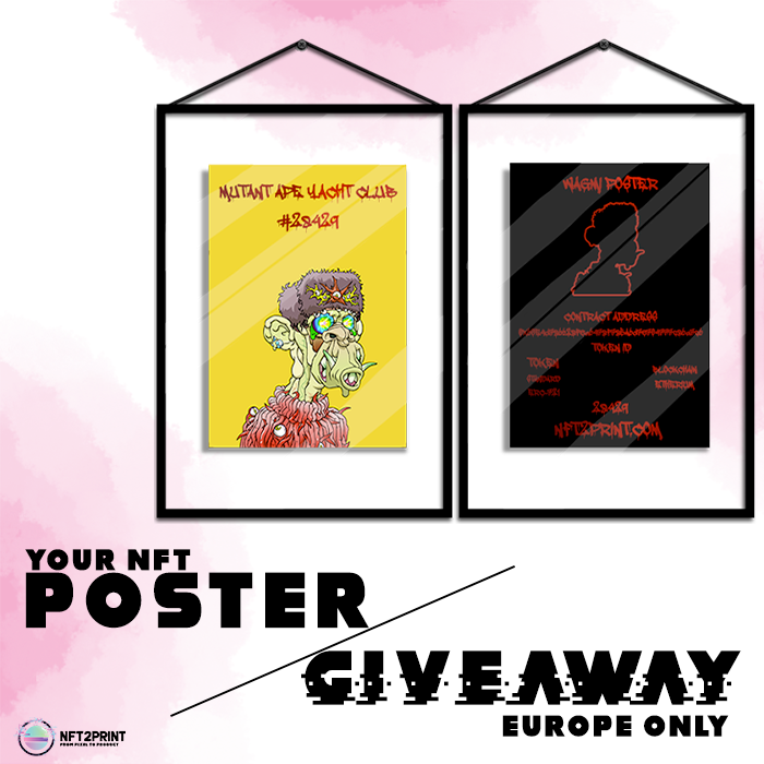 offlineoyo's tweet photo. NFT2PRINT X YOUR NFT POSTER 

Drop your NFT in the comments. And win a free poster! Entry EUROPE only!

Rules

1️⃣ Follow 
@NFT2PRINTCOM 
 &amp;
@cryptosheep_eth 
2️⃣ Tag 2 NFT lovers
3️⃣ Like and Retweet this post
4⃣ EUROPE ONLY

ENDS 28-01-2022 10:00 CET

#nft2print #NFTGiveaway #nft https://t.co/769sZQVLsB