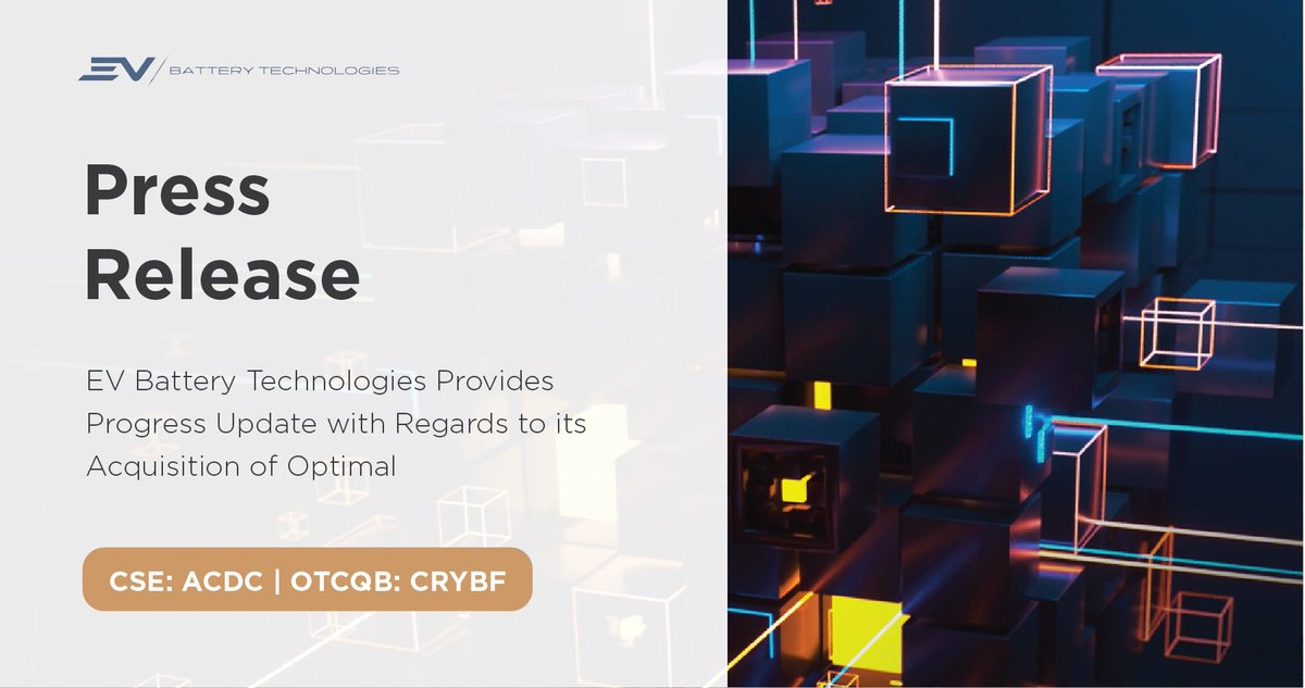 cryptoblox_inc's tweet photo. #ACDCNews — We've completed the necessary financing arrangements to enable our recently acquired subsidiary, Optimal CP Inc., to execute its business plan to develop state-of-the-art mining operations facilities. ✅ 

Read more 👉 https://t.co/y5UuTpiasE

$ACDC $CRYBF #Investing https://t.co/OBcbUNNF4W