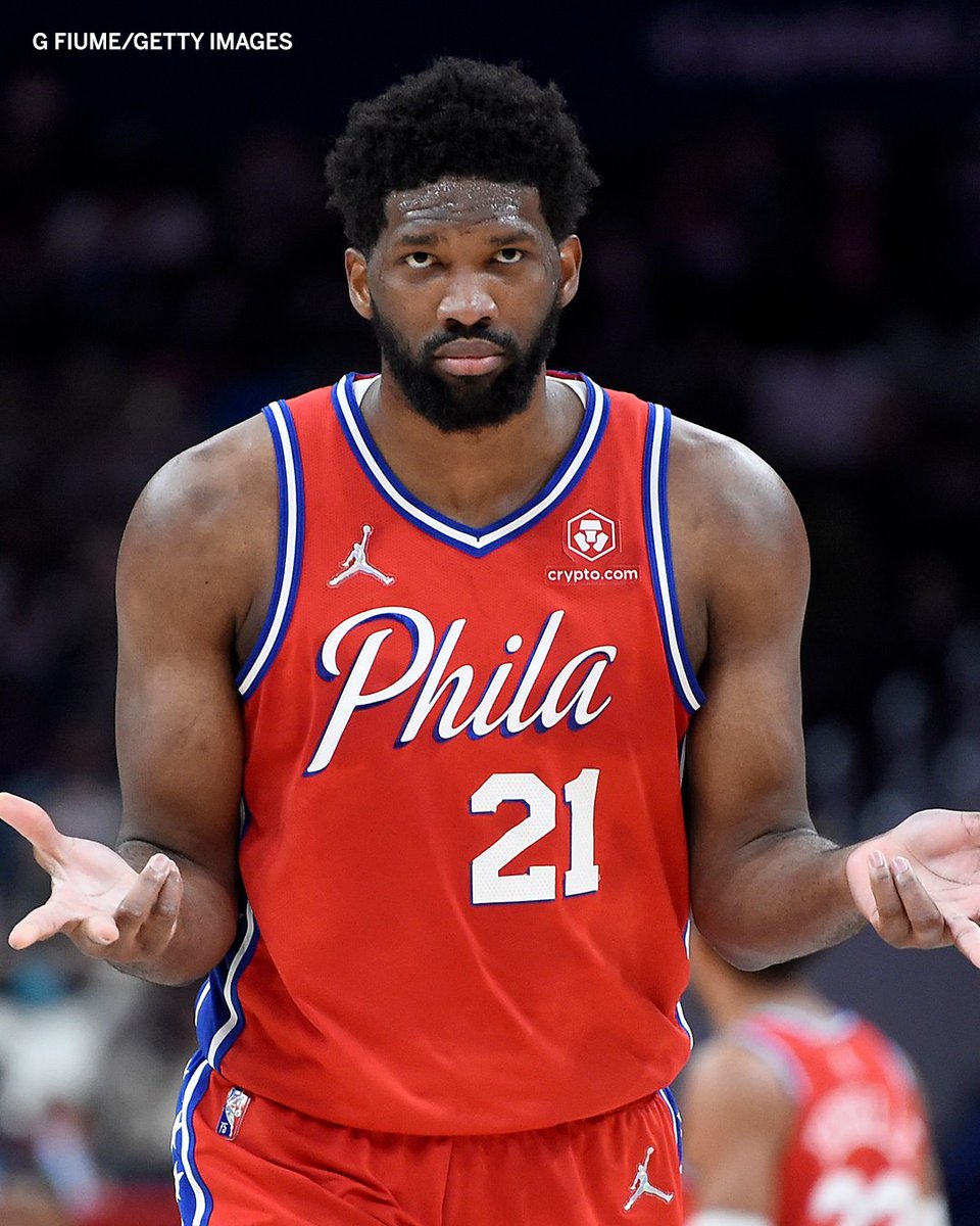 Joel Embiid's last four games:

42 Pts 14 Rebs 50% FG% 
38 Pts 12 Rebs 50% FG% 
40 Pts 13 Rebs 60% FG% 
50 Pts 12 Rebs 73.9% FG% 

Complete dominance.