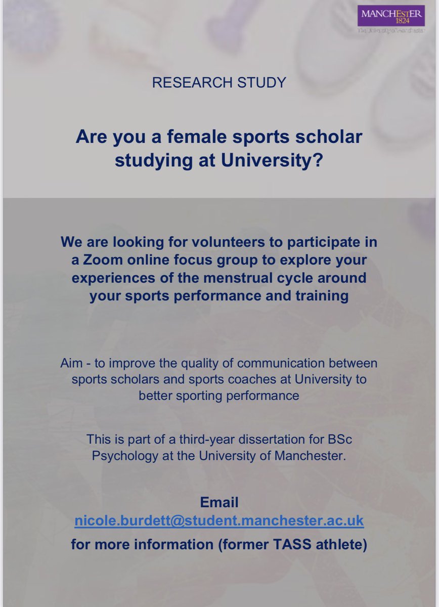 InsightTass's tweet image. Are you a female university sports scholar?🚴🏻‍♀️🏊🏽‍♀️Former TASS athlete and UoM student Nicole is looking for volunteers to take part in a focus group about experiences of the menstrual cycle around sports performance and training. Contact Nicole on the email below⬇️ @TalentedAthlete