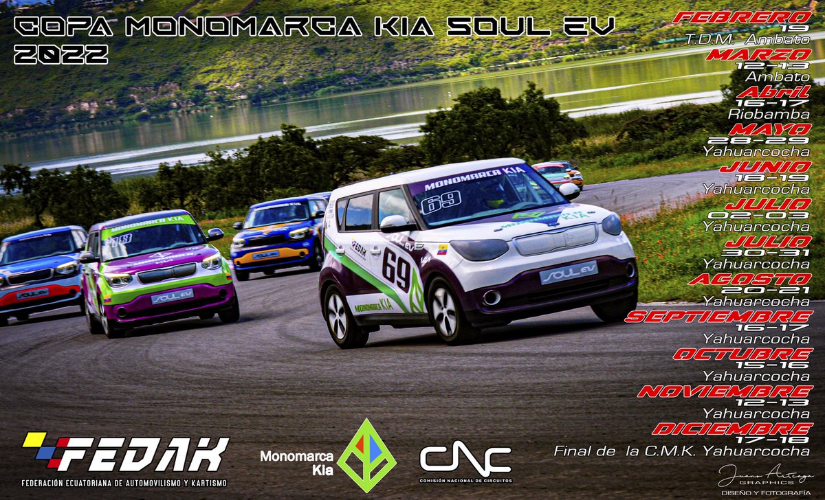 fedak_oficial's tweet image. 🏁 #Monomarca | Tungurahua será la sede de la primera fecha de la 𝐂𝐨𝐩𝐚 𝐌𝐨𝐧𝐨𝐦𝐚𝐫𝐜𝐚 𝐊𝐢𝐚 𝐒𝐨𝐮𝐥 𝐄𝐕. 
ℹ️La temporada 2022 arranca el 19 de febrero con la Trepada de Montaña en Ambato. 

🇪🇨Calendario 𝐌𝐨𝐧𝐨𝐦𝐚𝐫𝐜𝐚 𝐊𝐢𝐚 𝐒𝐨𝐮𝐥 𝐄𝐕👇