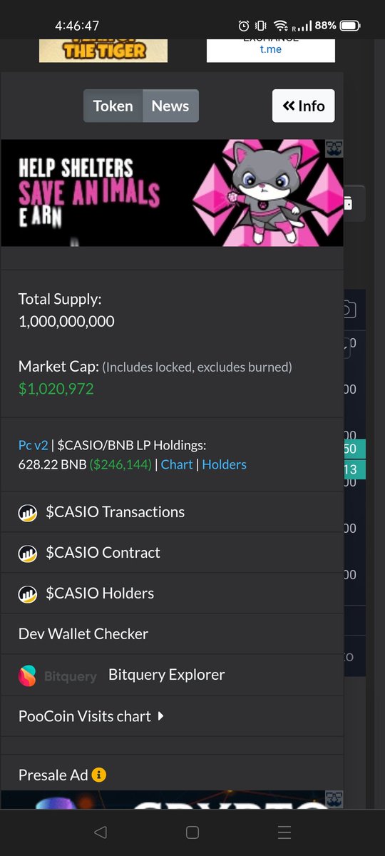 Cryptoo077's tweet image. asinoXMetaverse ($CASIO/BNB)
$0.00193559 = 1 million market cap just getting started