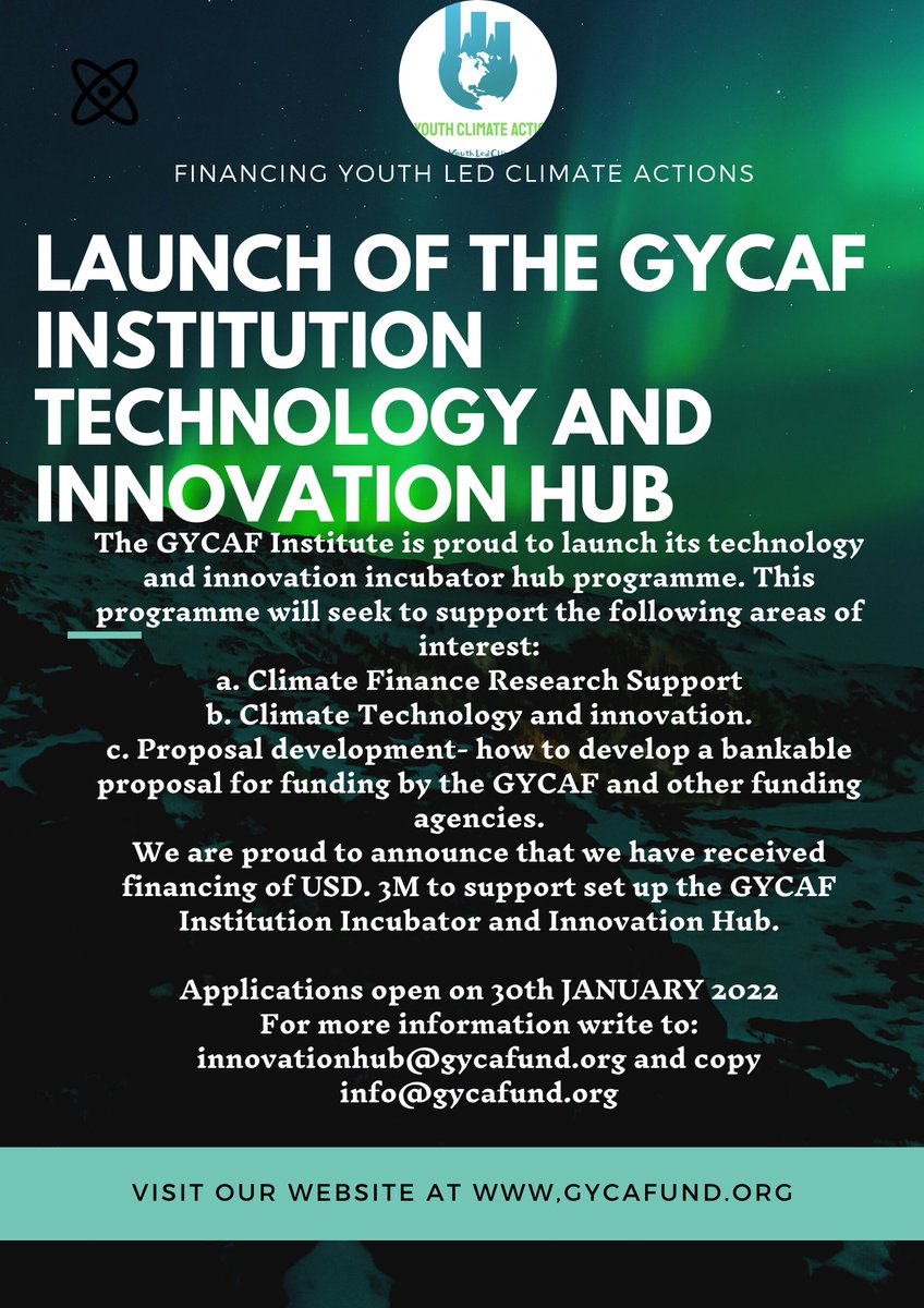 Green Youth Climate Fund Institution tweet media