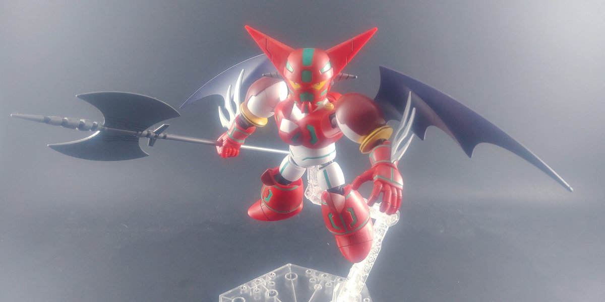 RedDragonTony's tweet image. ゲッタートマホーク！！
[Getter Tomahawk!!] #GetterRoboArmageddon #真ゲッターロボ #SDCS #SDクロスシルエット #プラモデル