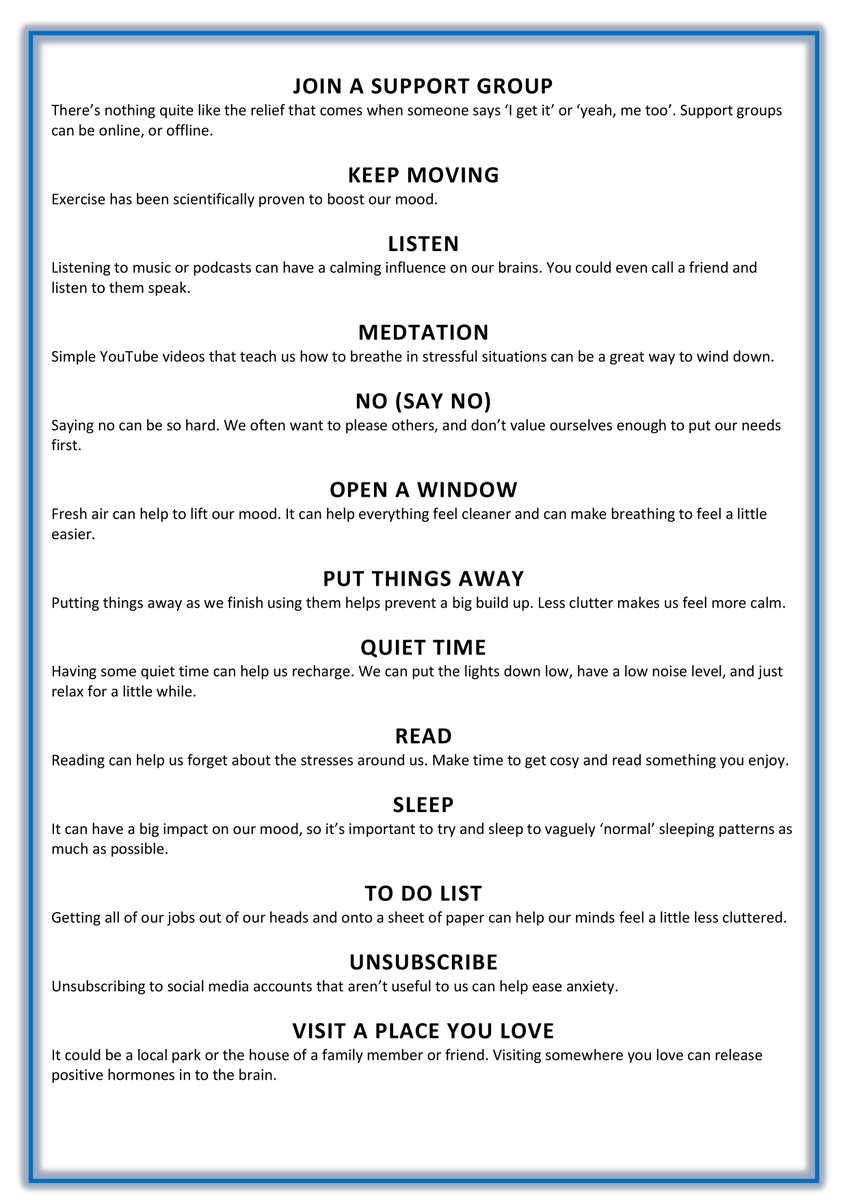 SmithillsSchool's tweet photo. WELLBEING WEDNESDAY 🧠

💖 We have included an A-Z of Self-Care for this week’s wellbeing bulletin. 

🥰 It’s important, especially at this time of year, that we remember to take care of ourselves

RT @SmithillsMH

#WellbeingWednesday https://t.co/uumgnfYtSP