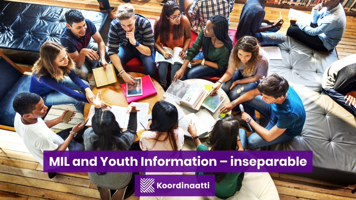 ERYICAYI's tweet photo. 📣  Youth information and counselling services are one of the best possible providers of Media and Information Literacy (#MIL) education.

How can #youthinfo workers also become media educators? Discover it in the article by @Koordinaatti 👉 https://t.co/fMwWK9bN4z https://t.co/3BtBktc2CH