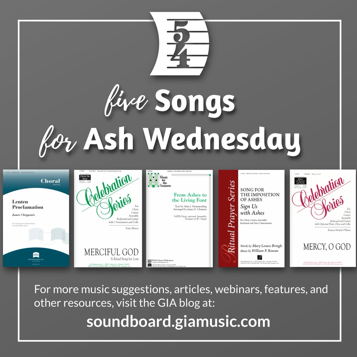 GIAPublications's tweet photo. #ALERT:
#AshWednesday is only five weeks away. Are you ready?
Check out this week's #featured pieces. Order for shipping, or buy digital downloads and start rehearsing today!
Find more at: https://t.co/VelTdy7nb5
#GIAmusic #Lent #sacredmusic #prayer #liturgy #fivefor https://t.co/6k93N3R5cH