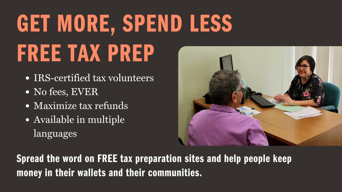 PfRTorg's tweet image. It’s almost tax season! People who earned $57,414 or less can file for free with the help of IRS-certified tax volunteers. Help spread the word on Volunteer Income Tax Assistance (#VITA) sites for free tax filing made simple: buff.ly/3dJ3Yuh