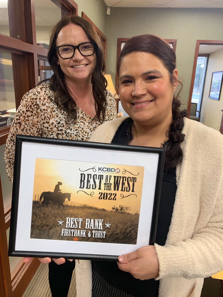 Our friends at KCBD dropped off some Best of the West goodies so of course we had to get some pictures. 😀😎 #bestbank #bestcustomers