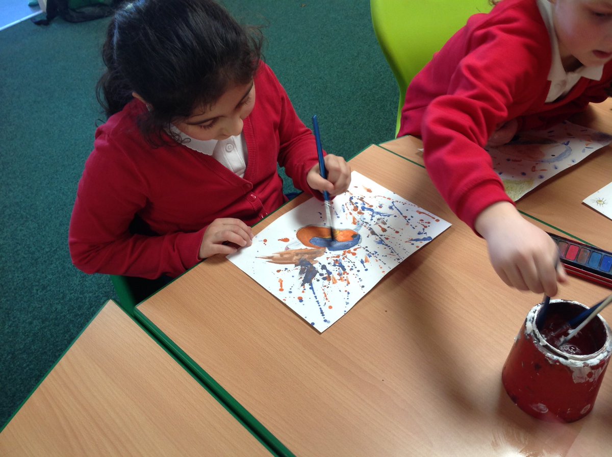 HollyfastSchool's tweet photo. Wonderful day in 3F, using watercolours to create paintings of our Bird of the week, The Kingfisher! #savethebirds #weareflying #RSPB #DavidAttenborough https://t.co/z350ykQpn9