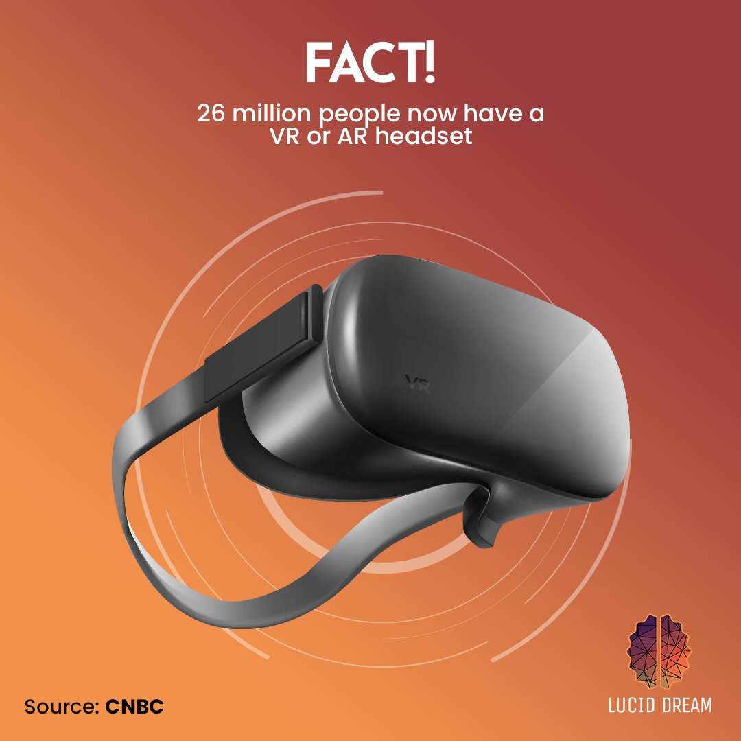 Recent statistics show that consumers are continuing to adopt virtual and augmented reality technology.

#LucidDream #VR #AR #virtualreality #augmentedreality #innovation #bullcity #durham #americanunderground #healthcare #vrheadsets #arheadsets