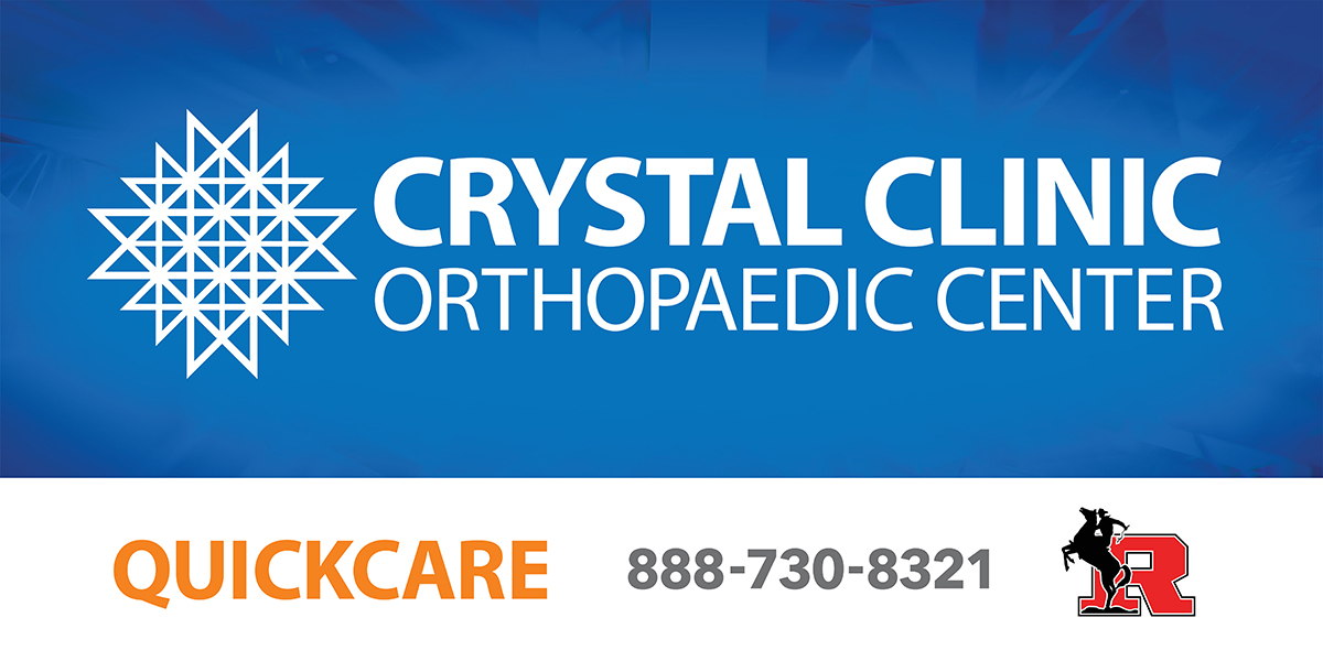 rriderathletics's tweet photo. We would like to thank our partner Crystal Clinic Orthopaedic Center for supporting our school and community! #CCSupport https://t.co/5avYnq8ksM