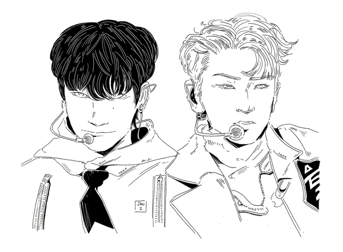 Pen Doods 19 - 🦊☂️🐱 