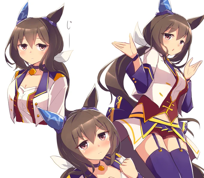 アドマイヤベガ rkgk #ウマ娘 
じとっと見つめられたい 