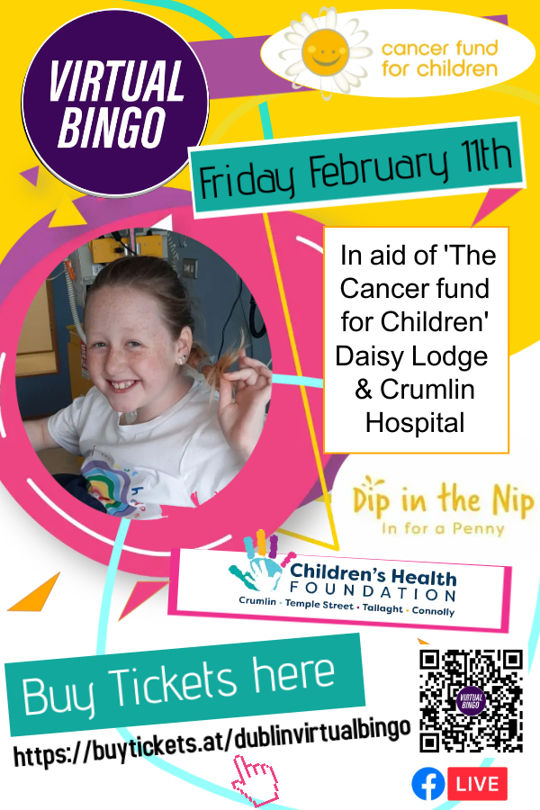 HughesEvents's tweet image. buytickets.at/dublinvirtualb…
If you have never played before virtualbingo.ie/how-to-play
@hughesevents @virtualbingo1
#bingo #charity #charitytuesday #dublin  #ireland #friends #nightout #nightIn #6euro
#CMRF #InforAPenny #CrumlinHospital 😀@CMRFCRUMLIN @InForAPenny2022