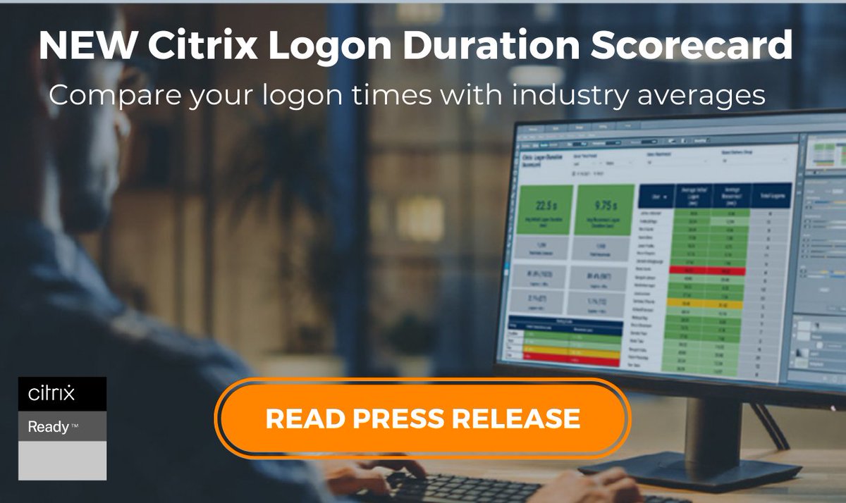 GoliathSolution's tweet image. We added an industry-only #Citrix Logon Duration Scorecard to our end-user experience reporting and analytics suite. Now you can objectively measure average initial and reconnect logon durations. Read more here: bit.ly/3o3B2l9  #citrixmonitoring #citrixtroubleshooting