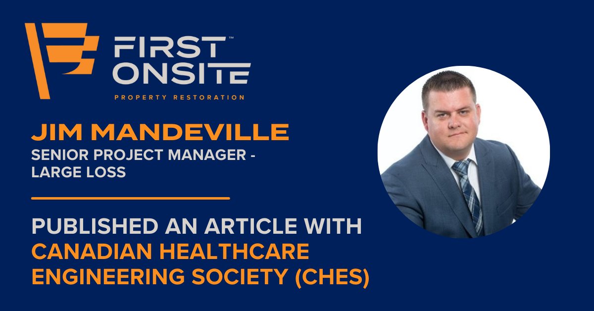 Our Senior Project Manager of Large Loss, Jim Mandeville, was recently featured in <a href="/CHES_SCISS/">CHES_SCISS</a>, sharing the importance of partnering with the right #propertyrestoration company for business continuity planning within a #healthcare facility. 

Read here: bit.ly/3r4B8es