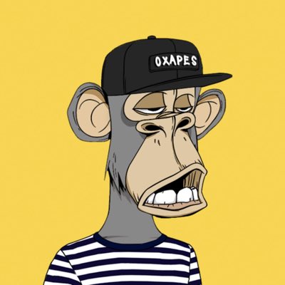 Been seeing so much 🟨🟨 on my feed, decided to join in! <a href="/0xApes_NFT/">0xApes</a> Let me see your apes! #NewProfilePic #NFT #NFTCommunity
