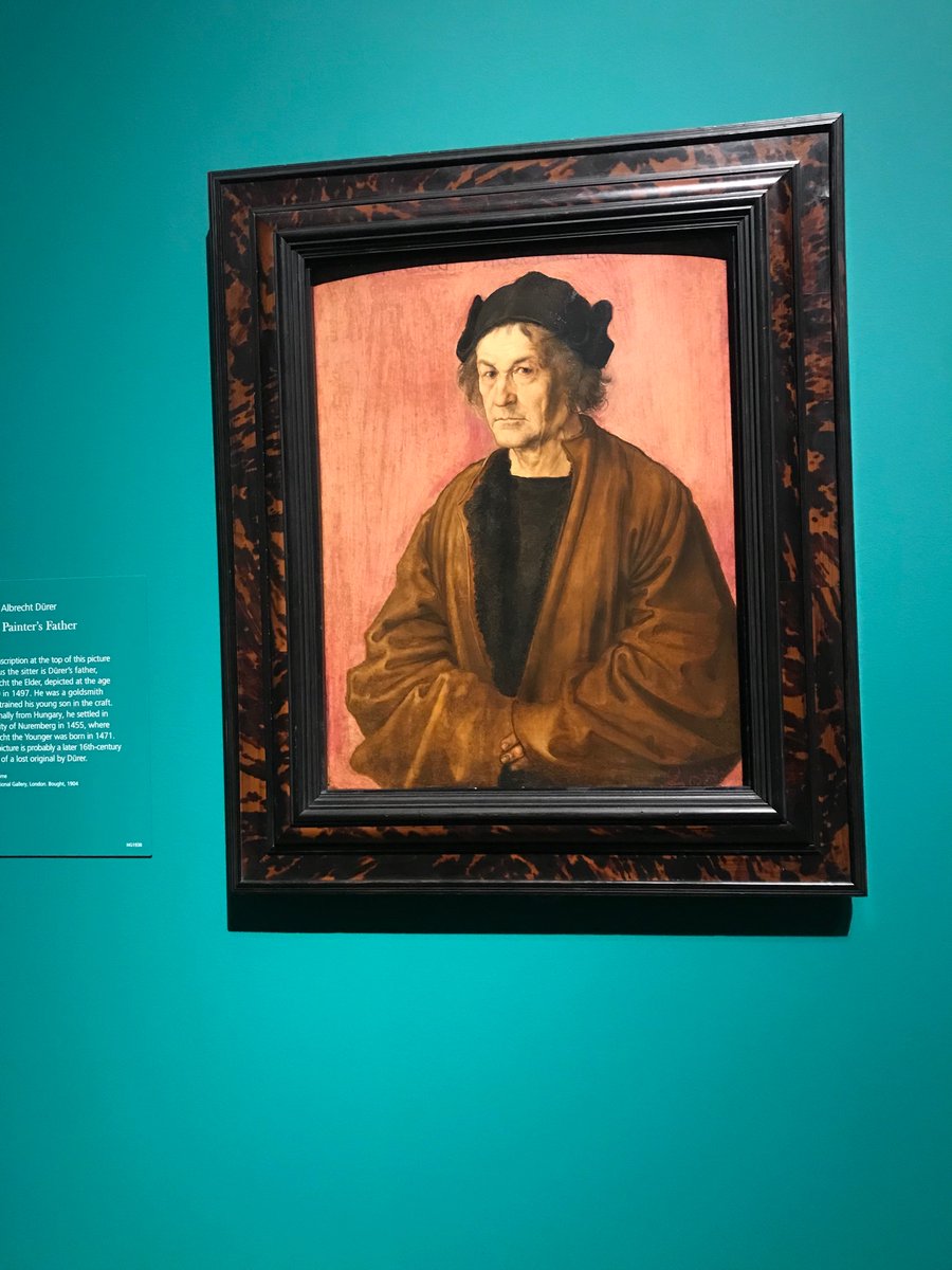 e_giselbrecht's tweet photo. Is it just me or does Dürer’s father look a lot like Sir Mark Rylance? Just one highlight at the fabulous Dürer exhibition @NationalGallery https://t.co/8LA4pM0QWY