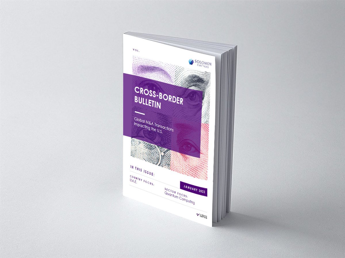 We are pleased to release Volume IX of our Cross-Border Bulletin!
 
Jeff Jacobs, Managing Director, Christopher T. Moynihan, Vice President, and the Cross-Border M&amp;A team highlight key trends and drivers impacting global cross-border M&amp;A.

Read the report:
solomonpartners.com/wp-content/upl…