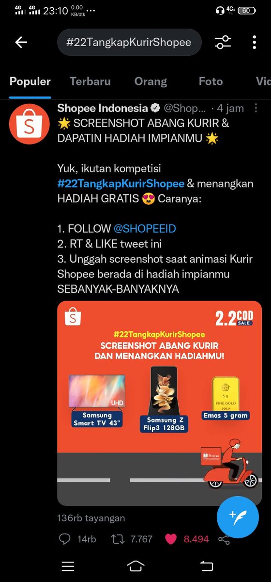 priiakesepian's tweet photo. @ShopeeID Mauu #ShopeeKasihEmas5G https://t.co/ewYqCZj0Rx