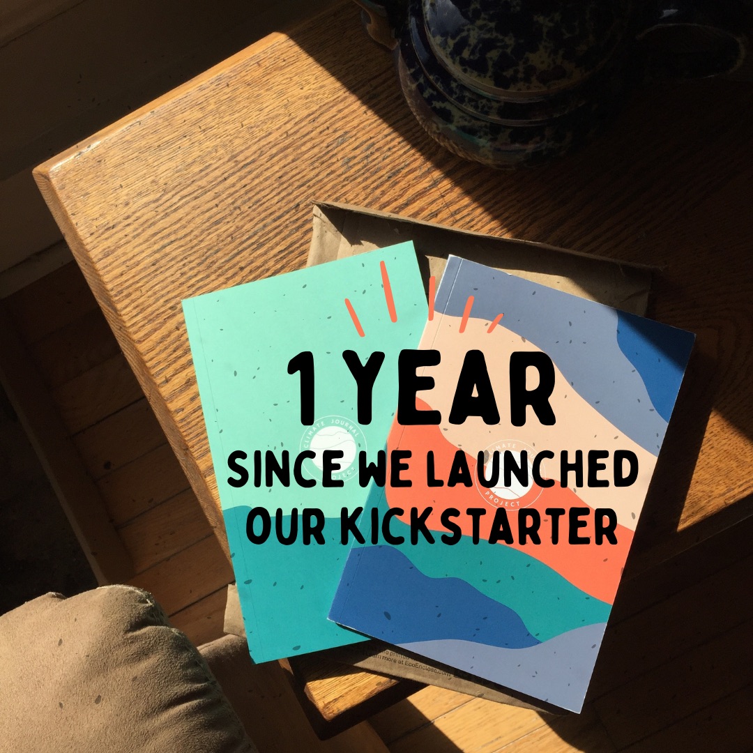 climatejournalp's tweet photo. One year ago, we launched our Kickstarter ! Since then, we've published the very first Climate Journal Books, distributed our climate journals, help workshops for the community, and have been featured by the United Nations!! 

Thank you for being a part of this journey with us! https://t.co/XnR1bJixnJ
