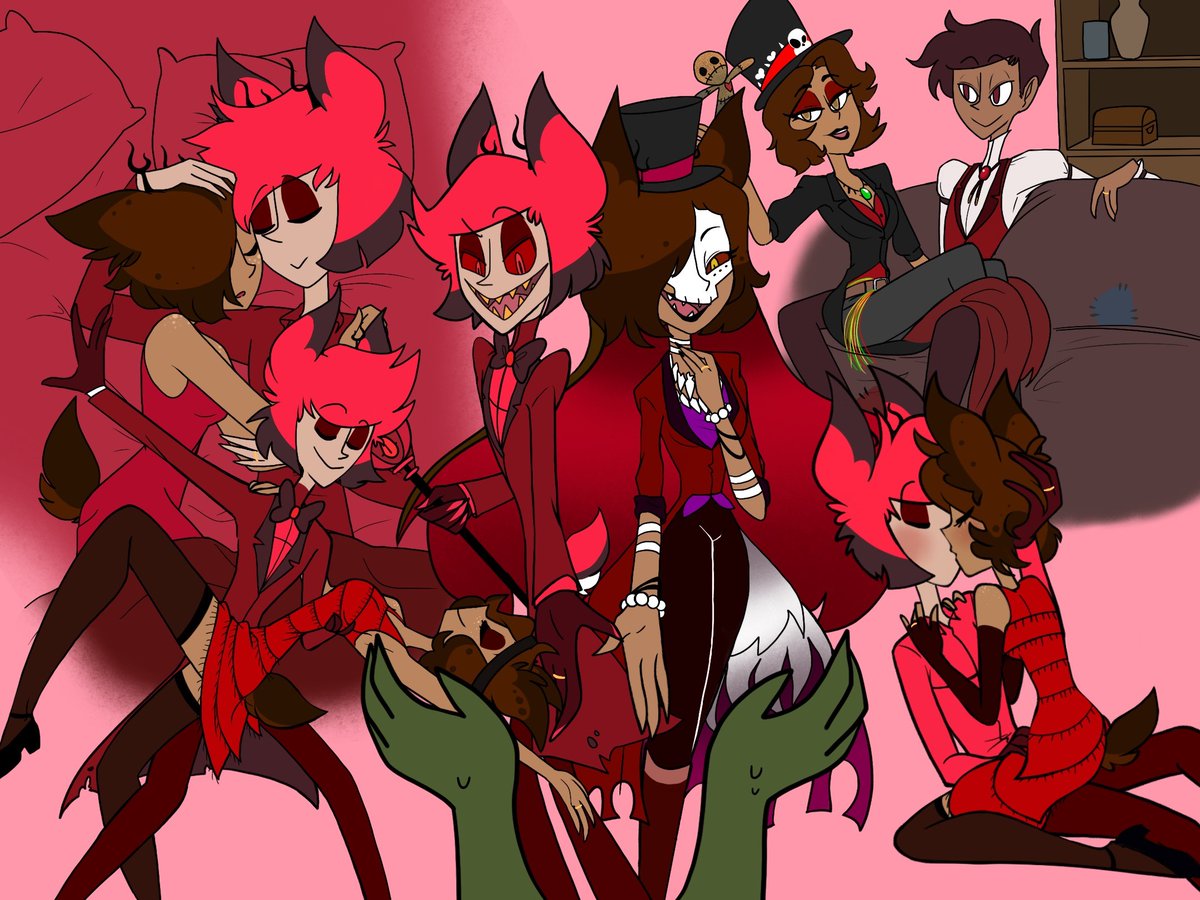 AlastorsDoeWife's tweet photo. Art by @BunnyCrying Thank you so much!
Lovely collage of the voodoo serial killer couple.~
#HazbinHotel #HazbinHotelFanart #HazbinHotelOC #HHOC #OCxCanon #RadioVoodoo https://t.co/nViqtYL9ys