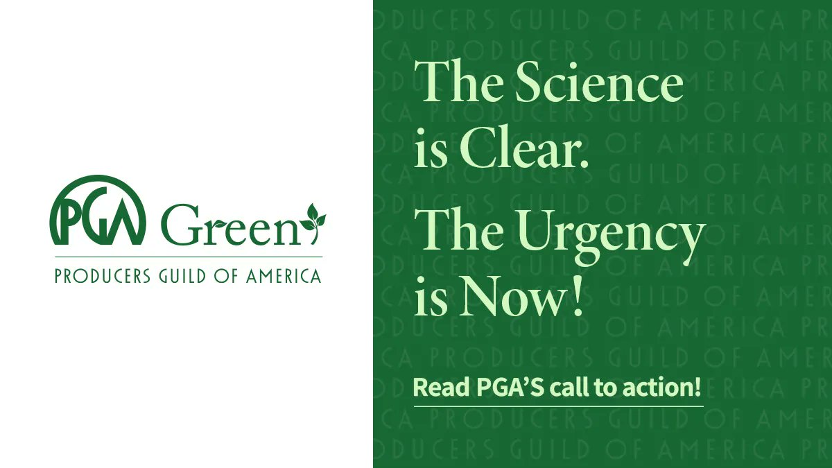 producersguild's tweet photo. GOING GREEN: We're working together with our studio, streaming and production partners to innovate, invest in, and scale up clean power solutions. Read our call to action: https://t.co/JoT1w8BrlG

#sustainableproduction
#pgagreen https://t.co/RqlDOWuO5J